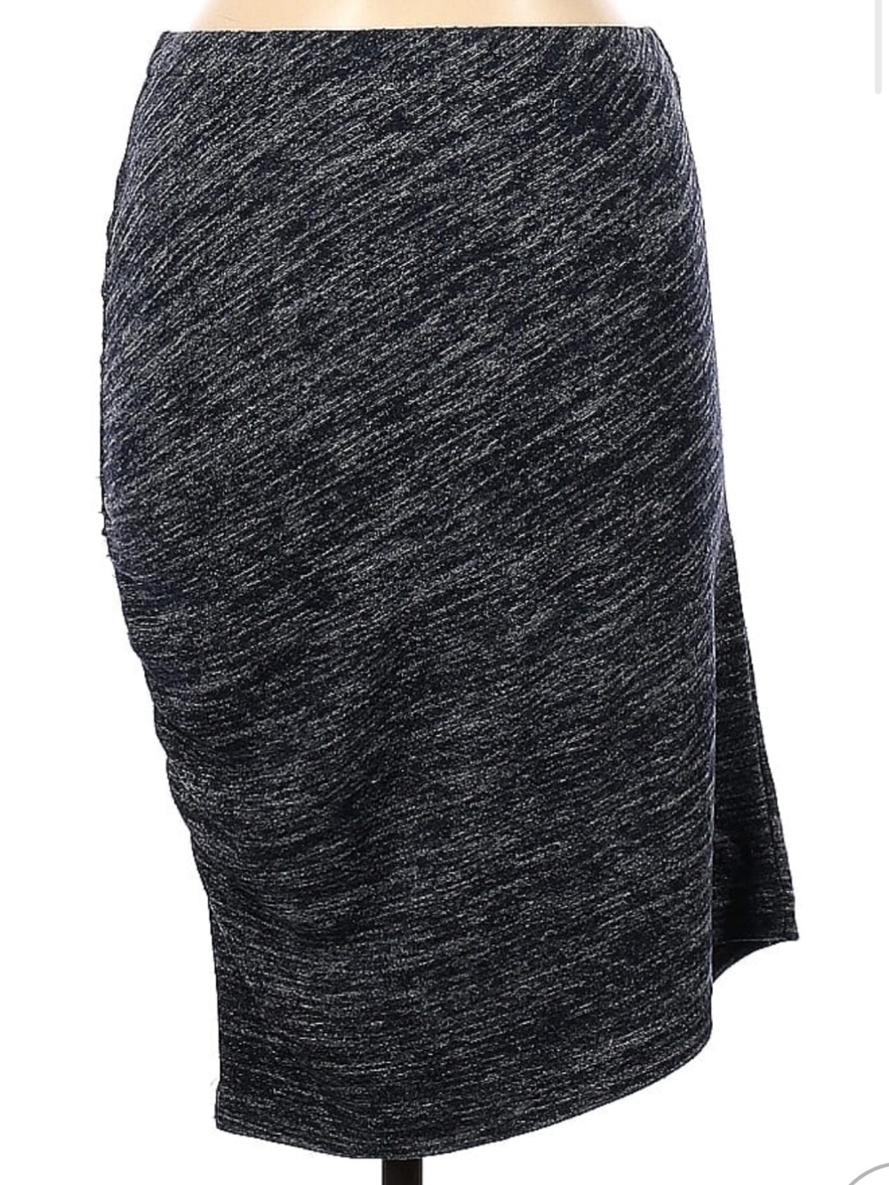 Banana Republic Black Heathered Pencil Skirt - Picture 2 of 5